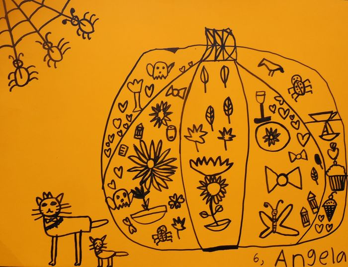 Art Studio PALETTE. Angela Kim Picture.  Marker Holidays Halloween 