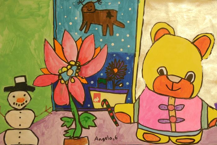 Art Studio PALETTE. Angela Kim Picture.  Marker, Tempera Fantasy Favorite Toy 