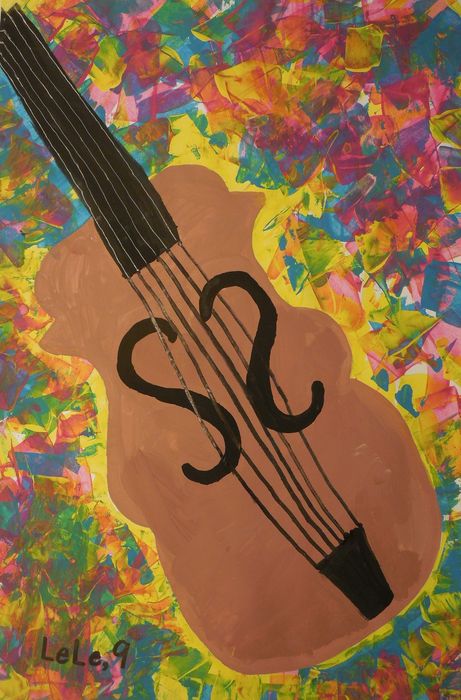 Art Studio PALETTE. Lele Yang Picture.  Marker, Tempera Still Life Music 