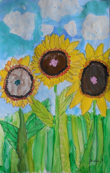 Art Studio PALETTE. Joanna Li Picture.  Watercolour, Ink Plants Garden 