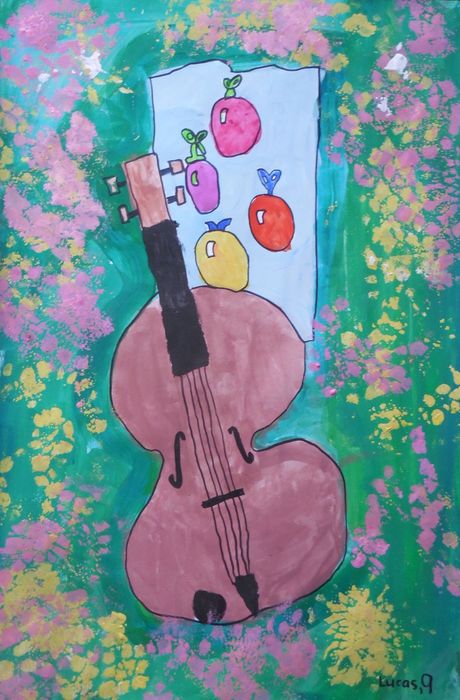 Art Studio PALETTE. Lucas Chen Picture.  Marker, Tempera Still Life Music 