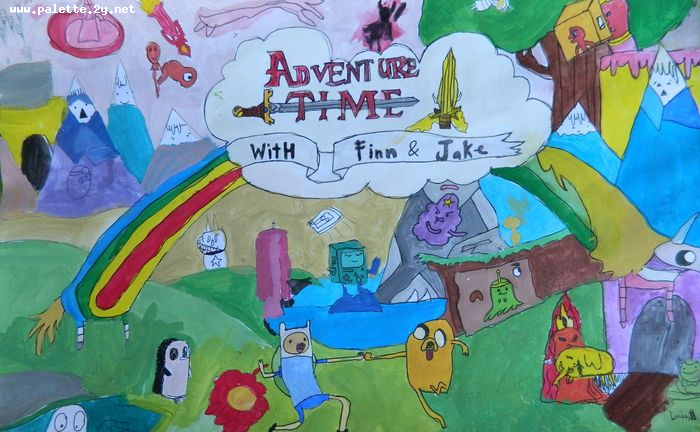 Art Studio PALETTE. Lucas Chen Picture.  Marker, Tempera Fantasy Imagenation 