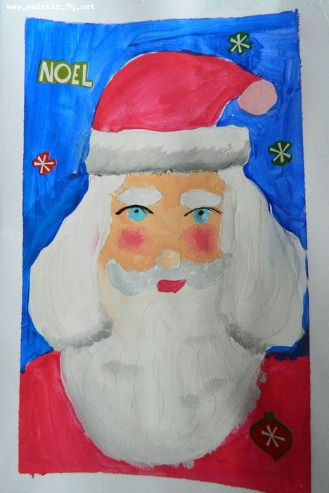 Art Studio PALETTE. Lucas Chen Picture. Greeting Card Tempera Holidays Christmas 