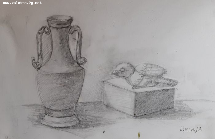 Art Studio PALETTE. Lucas Chen Picture.  Pencil Still Life Still Life 