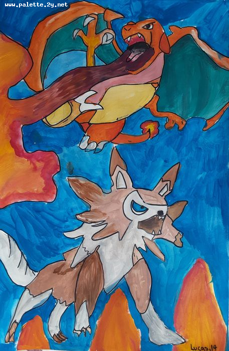 Art Studio PALETTE. Lucas Chen Picture.  Marker, Tempera   