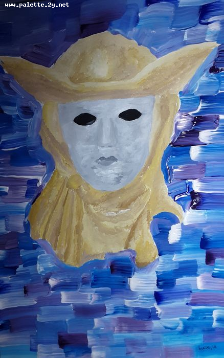 Art Studio PALETTE. Lucas Chen Picture.  Tempera Fantasy Mask 