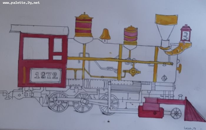 Art Studio PALETTE. Lucas Chen Picture.  Ink Design Transport 