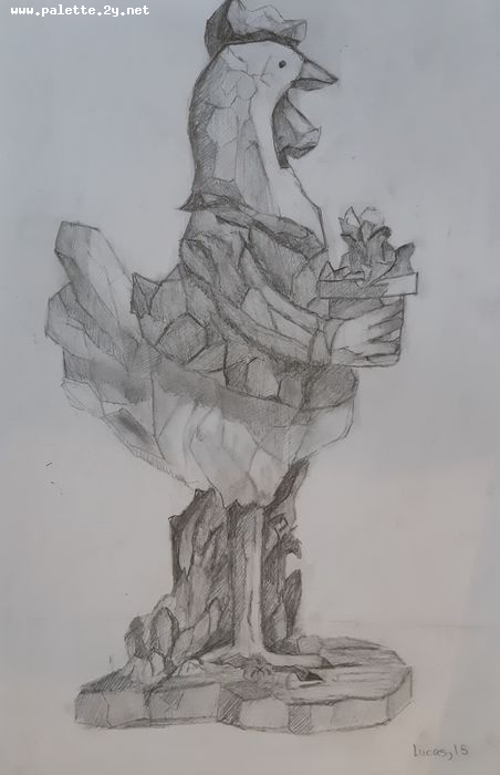 Art Studio PALETTE. Lucas Chen Picture.  Pencil Animals Birds 