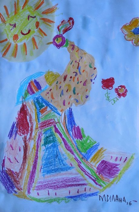 Art Studio PALETTE. Milana Baiman Picture.   Dec. Art Birds 