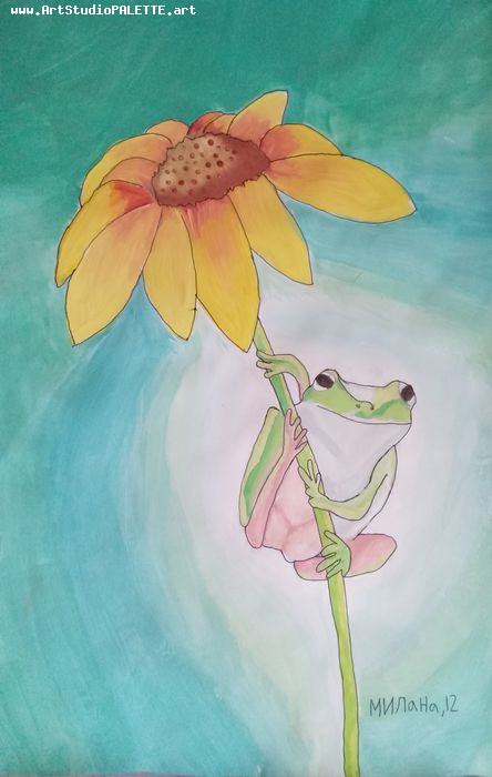 Art Studio PALETTE. Milana Baiman Picture.  Tempera Animals Mix 