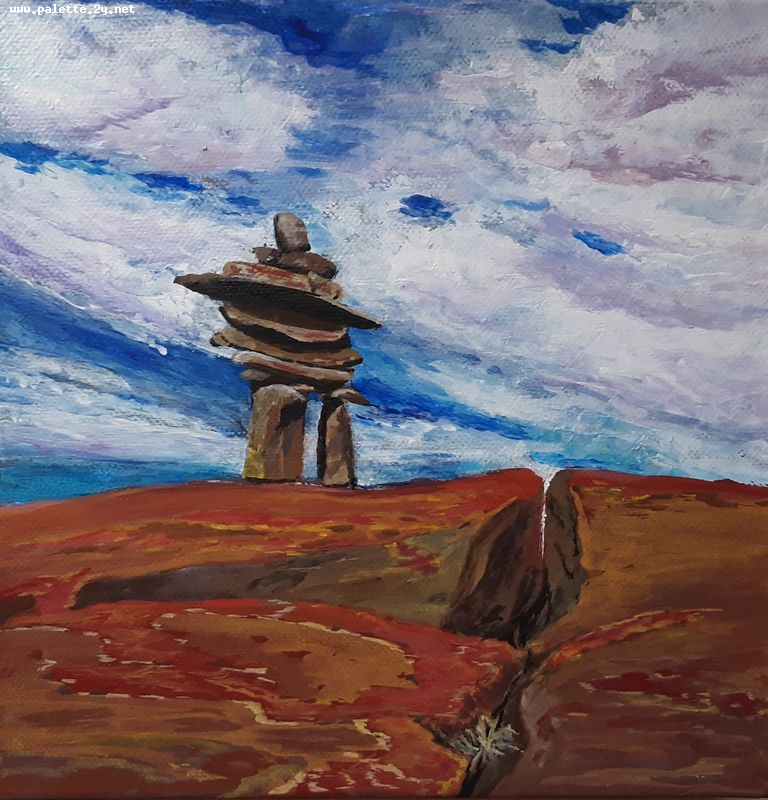 Art Studio PALETTE. Neli Kapytskaya Picture. Canvas Acrylic Landscape Vancouver BC 