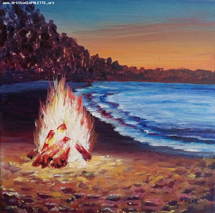 Art Studio PALETTE. Neli Kapytskaya Picture. Canvas Acrylic   