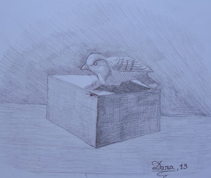 Art Studio PALETTE. Dara Ardjieva Picture.  Pencil Still Life Still Life 