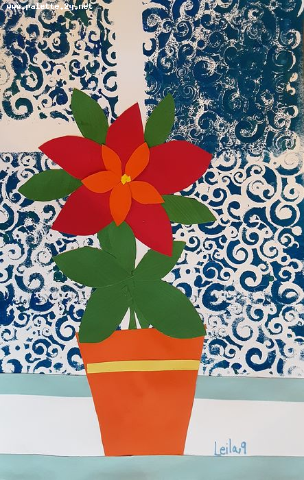 Art Studio PALETTE. Leila Cox Picture.  Applique Holidays Christmas 