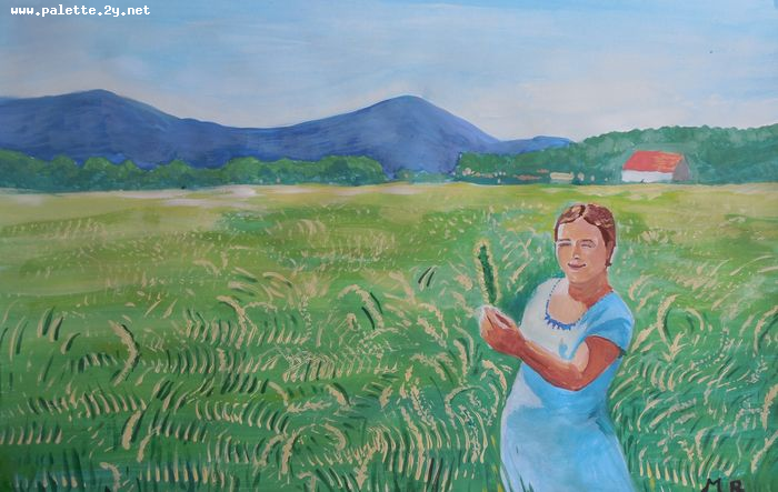 Art Studio PALETTE. Marina Radojevic Picture.  Tempera People Activities 