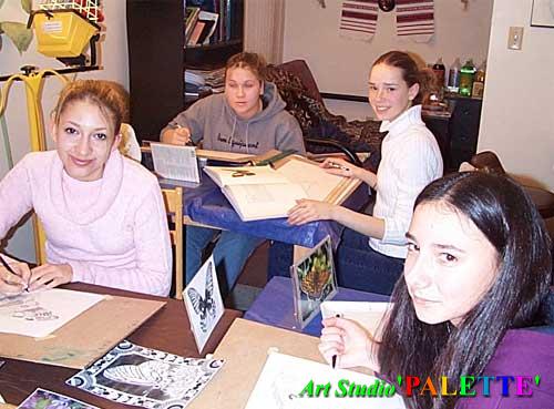 Art Studio PALETTE.  Olga, OlaVolo, Alina