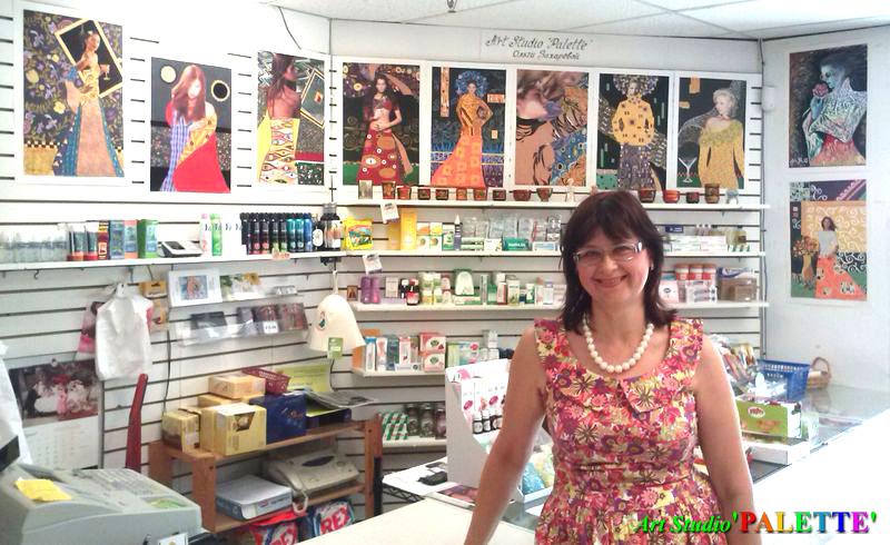 Art Studio PALETTE.  Inspired by Gustav Klimt