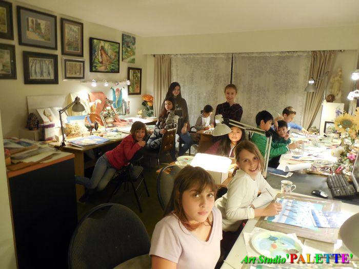 Art Studio PALETTE.  2016 Liza, Camus, Melody, Ivan, Anastasia, Sophia, Valeria, Iva, Eduard, Elizabeth