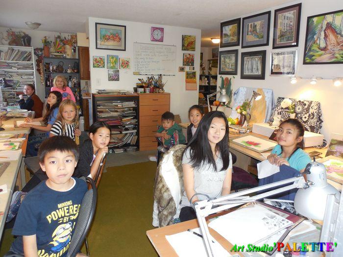 Art Studio PALETTE.  2017 Lucas, Goanna, Maria, Iva, Nadegda, Milena, Ivan, Lele, Melody, Lucy