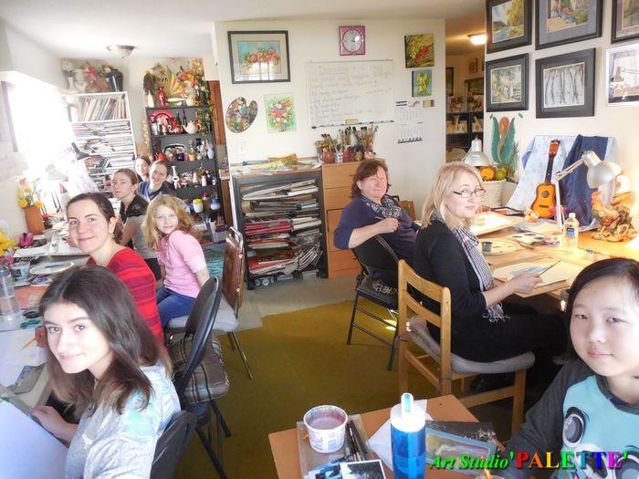 Art Studio PALETTE.  2018 Dara, Xenia, Nadegda, Eva, Alyona, Mila, Neli, Marina, Dora