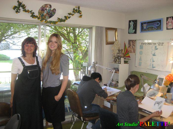 Art Studio PALETTE.  2010 Ola Volo and me