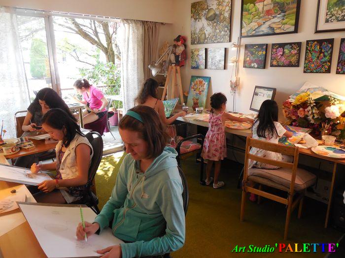Art Studio PALETTE.  2018 Alyona, Dora, Leena, Xenia, Anastasia, Chloe, Angela