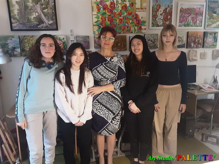 Art Studio PALETTE.  Maria, Angelina, Amber, Ana