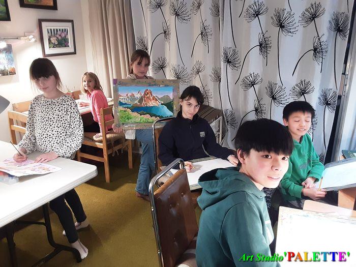Art Studio PALETTE.  2023 Rita, Sofia, Elena, Arina, Maison, Lucas