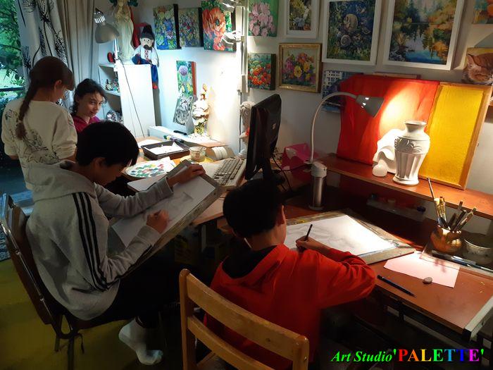 Art Studio PALETTE.  2023 Arina, Rita, Lucas, Maison