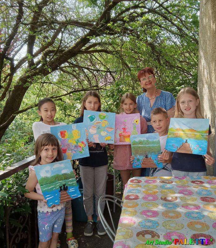 Art Studio PALETTE.   2024 Camila, Catlin, Kristina, Sofia, Kiril, Polina