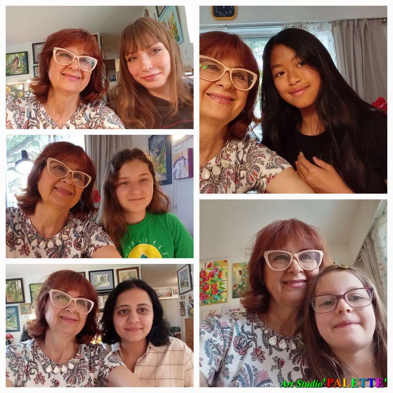 Art Studio PALETTE.  Ana, Karina, Jaselin, May, Camila