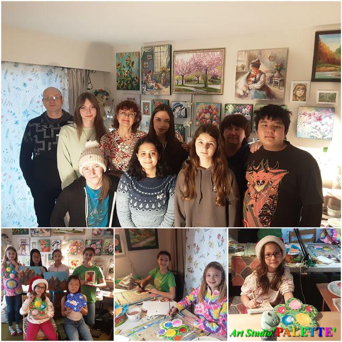 Art Studio PALETTE.  Bodan, Ana, Maria,Nelly,Eva,Jacelin,Karina, Dier 