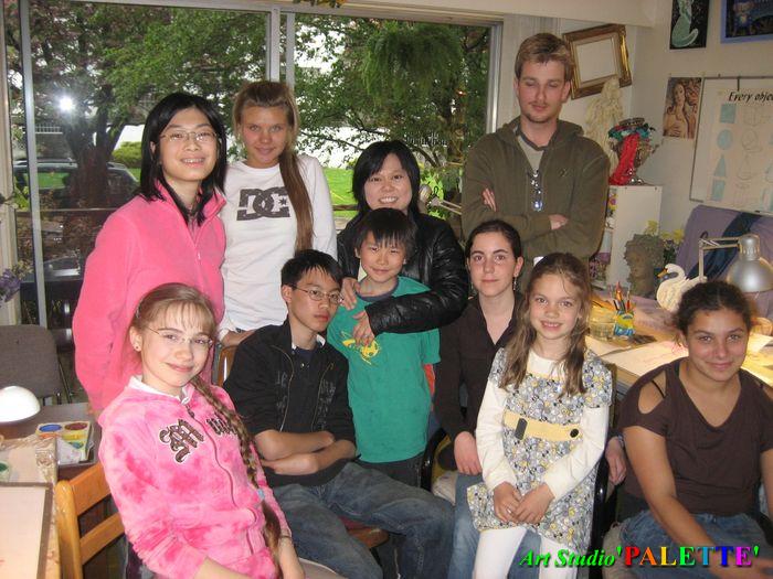 Art Studio PALETTE.  2008 Anastasia, Michaelle, Anika, Alexsey, Xenia, Maria, Sasha, Chiew